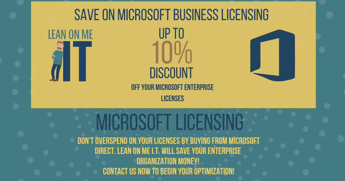 Save Up to 10 off your Microsoft Licenses