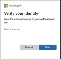 MFA Verify your identity